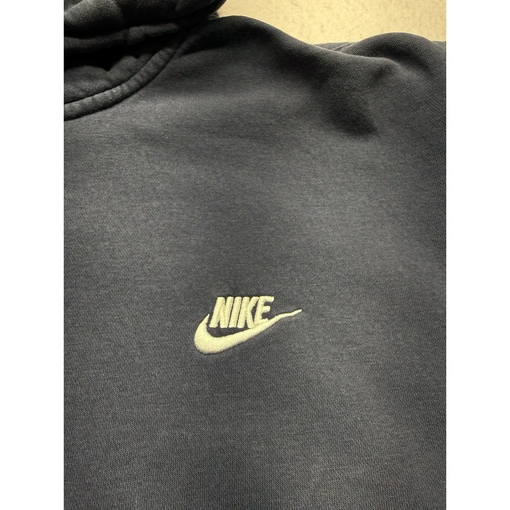 Nike Sportswear Club Fleece Full-Zip Hoodie Navy Blue Men's 2XL BV2645-410